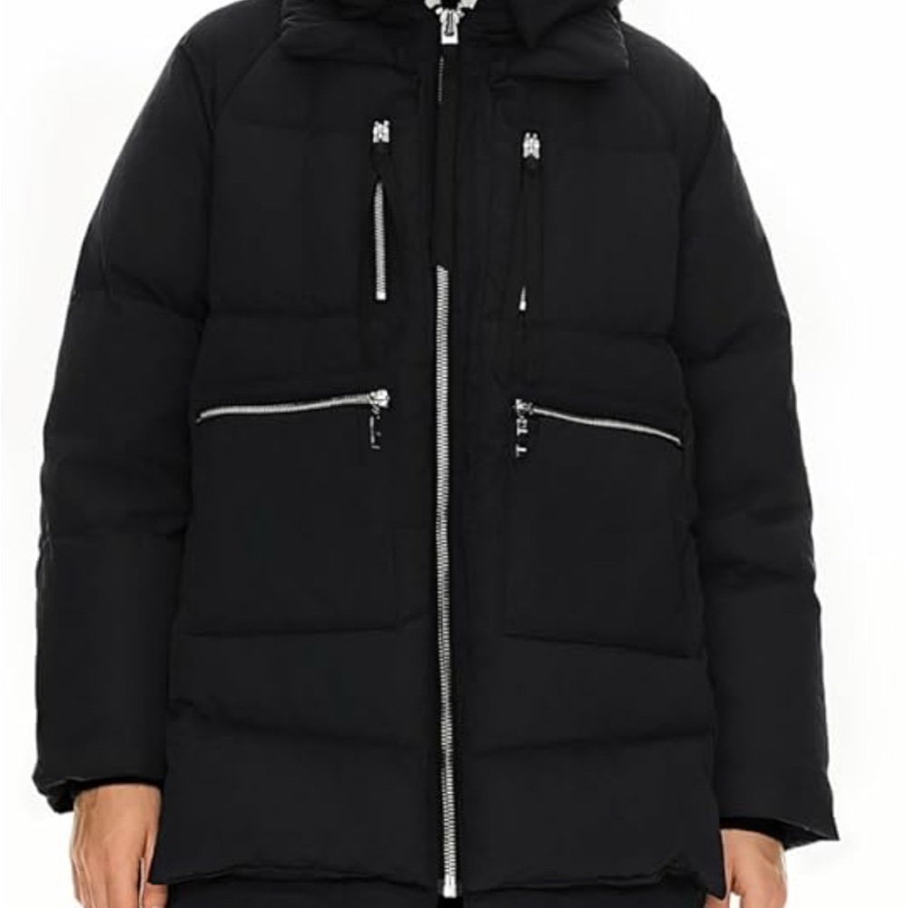 Women's Black Down Coat